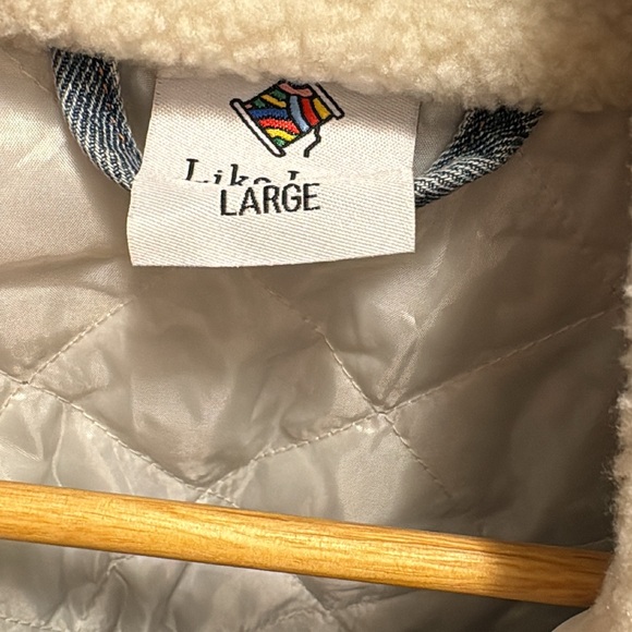 DENIM SHERPA OVERSIZED FIT JACKET - Picture 5 of 5